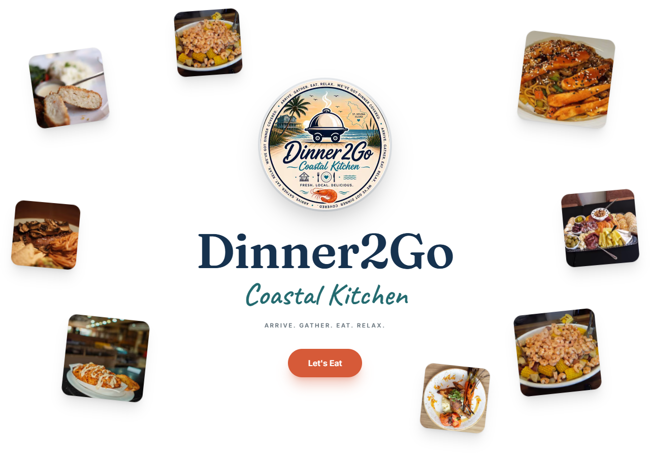 Dinner 2 Go homepage